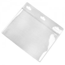 3.5" x 2" Lanscape Clear PVC ID Card Holder