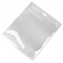 4" x 4" Square Clear PVC ID Card Holder